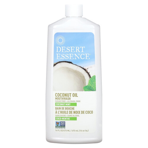 Desert Essence, Óleo de Coco de Língua, Menta de Coco, 16 fl oz (473 ml)