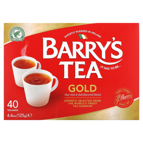 Barry's Tea, Barry's Tee, Goldmischung, 40 Teebeutel, 4,4 oz (125 g)