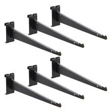 Regalhalterung mit Kante für Gitterwände, 12" Metall-Gitterwandhalterungen Haken, Robuste Regalhalterung, Gitterwandzubehör