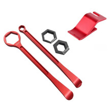 Reifenheber-Set (10 mm/12 mm/22 mm/27 mm/32 mm) - Reifenheber-Set mit Löffel, Motorrad-Reifenwechsel-Set, Schraubenschlüsselsatz,