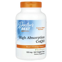 Doctor's Best, Vysoká Absorpce CoQ10 , 100 mg, 360 Veggie Kapslí