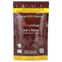 California Gold Nutrition, Fungiology, Hiteles Szerves Medvehaj Por, 4,2 oz (120 g)