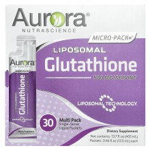 Micro-Pack+, Liposomaalinen Glutatoniioni, 500 mg, 30 Yksittäinen Palautteen Nestemäinen Paketti, 0,46 fl oz (13,5 ml) Kussakin