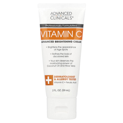 Advanced Clinicals, Vitamin C, Advanced Brightening Crème, 2 fl oz (59 ml)