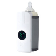 Portable Bottle Warmer Rechargeable Cordless Milk Warmer with Temperature Control Baby Bottle Warmer for Traveling Home