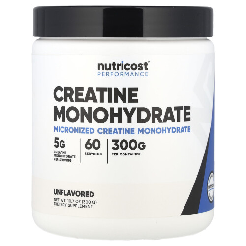 Nutricost, Performance, Creatin-Monohydrat, Unflavoured, 10,7 oz (300 g)