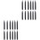 24Pcs Lawn Lamp Ground Plug Black Plastic for Landscape Lighting Use 3