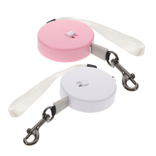 8Pièces Laisse Rétractable Portable Petits Animaux Nylon 1
