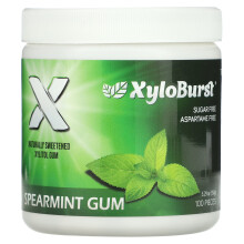 Xyloburst, Xylitolová Zubní Pastilka, Spearmint, 100 Kusov, 5,29 oz (150 g)