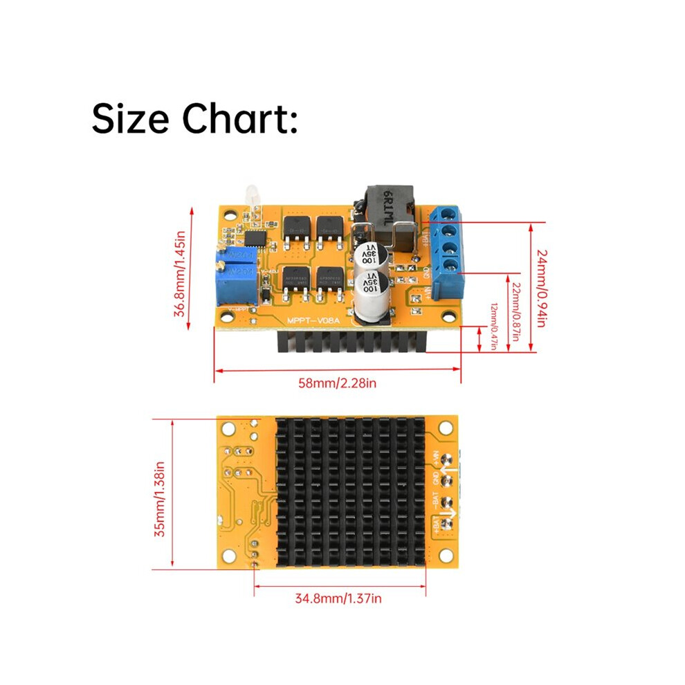 8-28V 5A 100W Mppt Solar Panel Solar Charge Controller Automatic Solar Charging Panel 9V 12V 24V 6034021318794