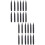 24Pcs Lawn Lamp Ground Plug Black Plastic for Landscape Lighting Use 7