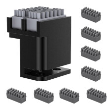 Verbesserter Düsenabstreifer mit Ganzmetall-Basis für P1 X1 3D-Druckerzubehör mit Silikonbürste