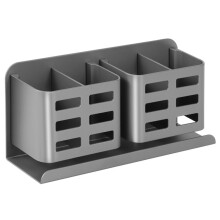 Aan de Muur Bevestigde Tandenborstelhouder, Zelfklevende Opbergruimte voor Tandpasta in de Badkamer, Aluminium Houder voor Dagelijkse Benodigdheden