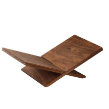 Houten Bureauboekhouder - Tafelblad met Gekruist Frame voor Tijdschriften en Kookboeken