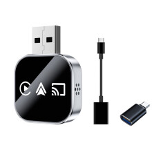 3-in-1 Draadloze Carplay-Adapter Mirror Link Carplay voor Android Auto USB-Dongle Bedrade Carplay Naar Draadloze Plug B
