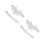 4Pièces Ensemble Jarretières Élastiques Blanches Floral Femme 8