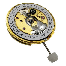 2824-2 Automatic Mechanical Movement Parts, Gold/White, Single Date At 3 O'Clock, Mechanical Watch Movement Parts Gold