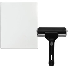 2er-Pack Gel-Druckplatten-Set - 5x7 Zoll, Wiederverwendbares Druckzubehör mit 4-Zoll-Walzenwalze für Den Gel-Plattendruck