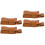 4Pièces Étuis Rangement Harmonica Cuir Marron Légers 6
