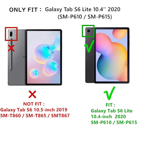 Lilla tastaturcover med touchpad til Galaxy Tab S6 1