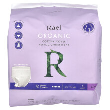 Rael, Organický bavlnený kryt menstruačné podprsenky, L/XL, 5 kusov