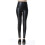 Dameslegging van imitatieleer met hoge taille 6