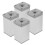 Gambe per divano quadrate FRCOLOR, 4 pezzi, 8x5x4,2 cm 3