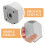 Gambe per divano quadrate FRCOLOR, 4 pezzi, 8x5x4,2 cm 5