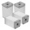 Gambe per divano quadrate FRCOLOR, 4 pezzi, 8x5x4,2 cm 6