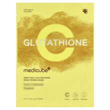 Medicube, Deep Vita C Glutathione Brightening Beauty Maske, 1 Blatt, 0,91 fl oz (27 ml)