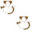 6Sets Leopard Oren Haarband Met Set Cosplay En Feest 6