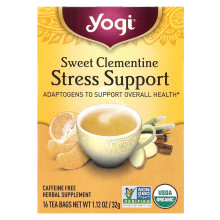 Yogi Tea, Yogi Tee, Stress-Unterstützung, Süße Zitrone, Koffeinfrei, 16 Teebeutel, 1,12 oz (32 g)