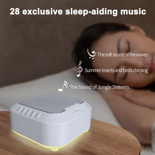 White Noise Machine with Night Light and Sleep Timer 28 1