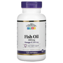 21st Century, Visolie, 1.000 mg, 120 Zachte gels