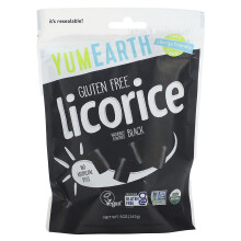 YumEarth, Organische Licorice, Zwart, 5 oz (142 g)