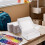 Caixas de envio de papelão ondulado branco resistente, 23 x 23 x 8 cm (9 x 9 x 3 polegadas), pacote com 25 unidades. 3