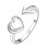 Anillo de amor y amistad para mujer, ajustable, con forma de corazón, 1 pieza. 4