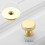 Round Gold Cabinet Knobs Aluminum Drawer Pulls 24 6