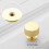 Round Gold Cabinet Knobs Aluminum Drawer Pulls 24 8