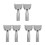 6Pièces Supports De Manche Mop Robustesse Chrome Pour Usage En Bureaux 10