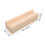 Wood Full Length Mirror Stand Light Yellow 25cm 2