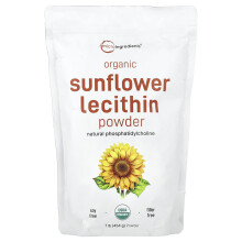 Micro Ingredients, Micro Ingrediënten, Biologische Zonnebloem Lecithine Poeder, 1 lb (454 g)