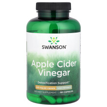 Swanson, Appelsinsyreæble Vinæger, Høj Potens, 625 mg, 180 Kapsler
