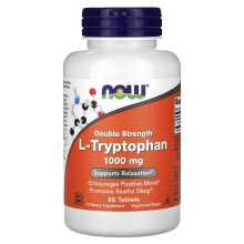 L-Tryptophan, 1000mg Double Strength - 60 tablets