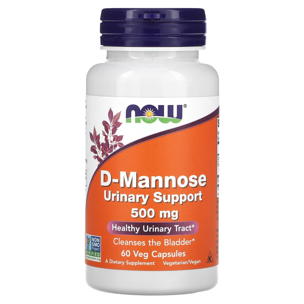 Now Foods {Aisle K} | D-Mannose- 500Mg | 1 X 60 Vcaps