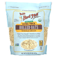 Bob's Red Mill, Avena Organica Extra Spessa Rotonda, Integrale, 32 oz (907 g)