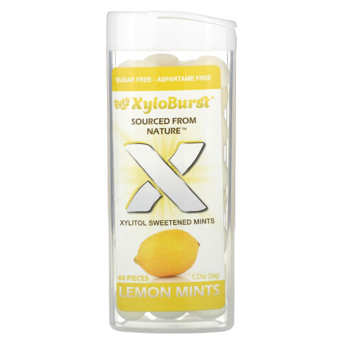 Xyloburst, Menti Zuccherolessi, Limone, 60 Pezzi