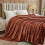 Flannel Fleece Throw Blanket King Size Coffee 3