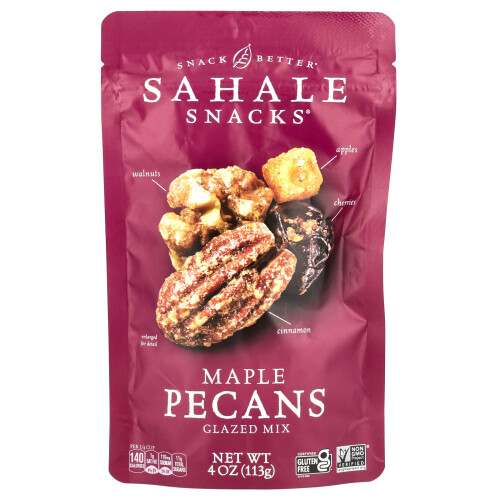 Sahale Snacks, Maple Pecannoten, Glazuurd Mengsel, 4 oz (113 g)