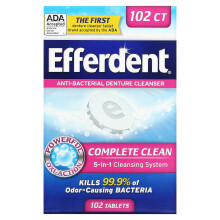 Efferdent, Antybakteryjny czystek protez, Complete Clean, 102 tabletki